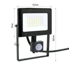 PROJECTEUR LED ÉLECTRIQUE 20W AVEC DÉTECTEUR (1)