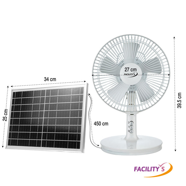 VENTILATEUR 2EN1 SOLAIRE ET ELECTRIQUE DIAM 27CM (4)