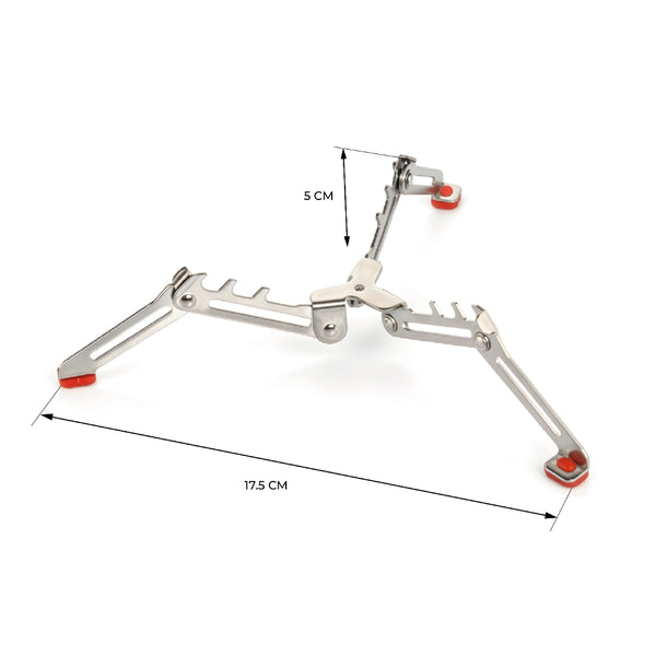 SUPPORT CARTOUCHE DE GAZ PLIABLE INOX TRAILGAZ STAND INOX (5)