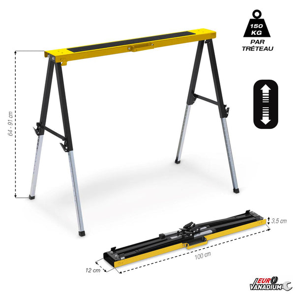 TRÉTEAUX TÉLESCOPIQUES X2 (2)