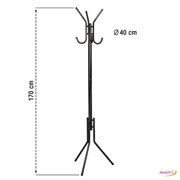 PORTE-MANTEAU MÉTAL NOIR (1)