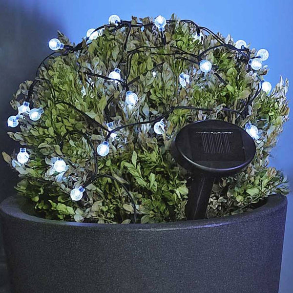 GUIRLANDE SOLAIRE BOULES GIVRÉES (3)