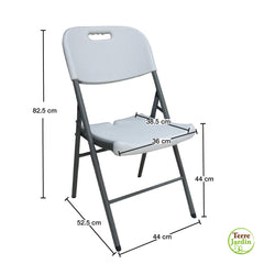CHAISE DE JARDIN PLIABLE BLANC (1)