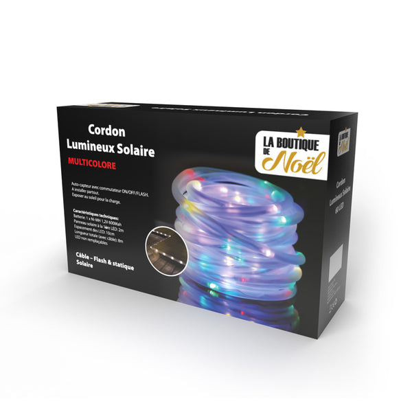 CORDON LUMINEUX SOLAIRE (1) & CORDON LUMINEUX SOLAIRE 18M MULTICOLORE