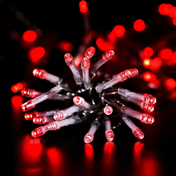 GUIRLANDE LED ANIMÉE 100 LED ROUGE & GUIRLANDE LED ANIMÉE 200 LED ROUGE