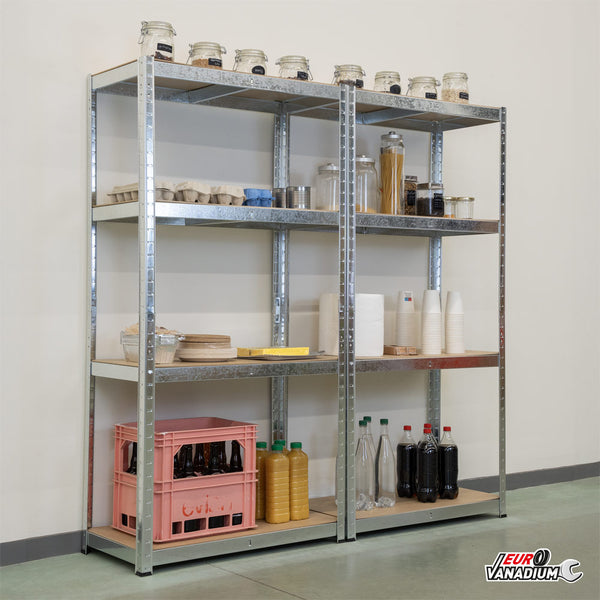 ÉTAGÈRE MÉTAL CHARGES LOURDES DOUBLE (5)