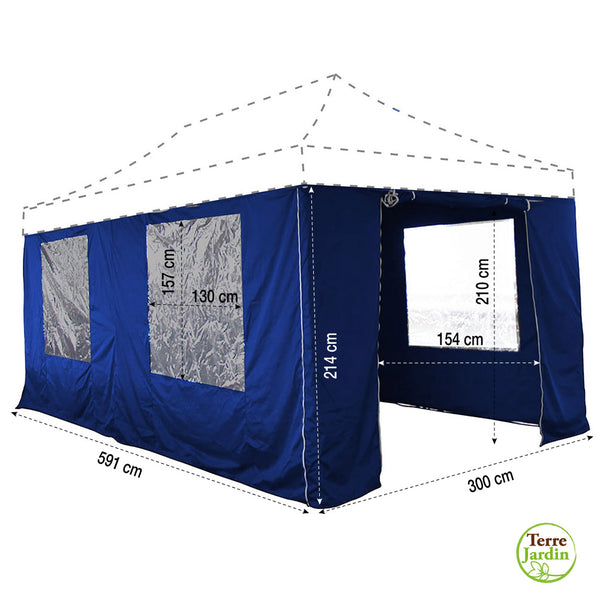 MURS TENTE PLIANTE PRO 3 X 6 M (3)