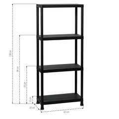 ÉTAGÈRE PLASTIQUE 4 NIVEAUX (1)