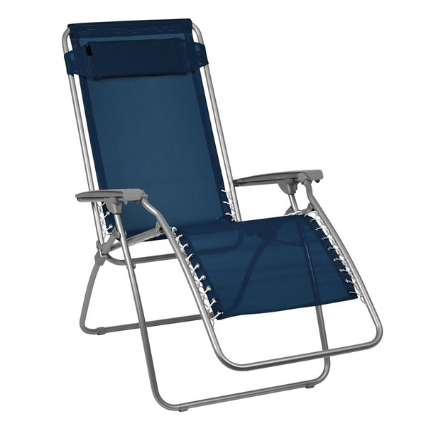 FAUTEUIL TRANSAT TEXTILÈNE BLEU