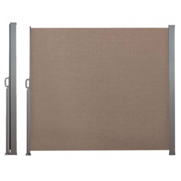 PARAVENT RÉTRACTABLE 2,5X1,8 M (1) & PARAVENT RÉTRACTABLE 2,5X1,8 M TAUPE