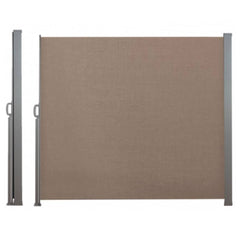 PARAVENT RÉTRACTABLE 2,5X1,8 M (1) & PARAVENT RÉTRACTABLE 2,5X1,8 M TAUPE