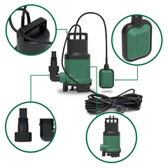 POMPE ÉVACUATION EAUX CHARGÉES 750W (1)