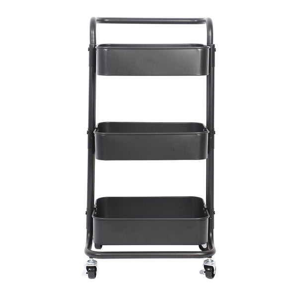 CHARIOT DE RANGEMENT DESSERTE NOIRE (4)