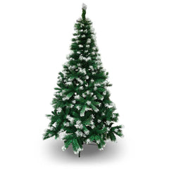 SAPIN DE NOËL TRADITION VERT POINTES BLANCHES (1) & SAPIN DE NOËL VERT 150 CM POINTES BLANCHES