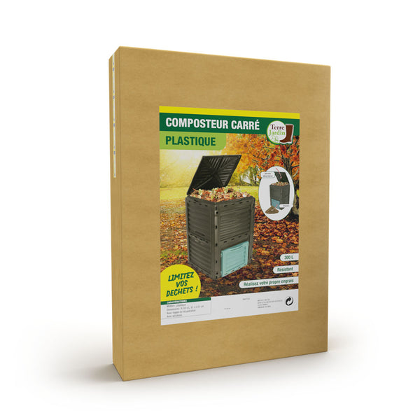 COMPOSTEUR CARRÉ PLASTIQUE 300L (11)