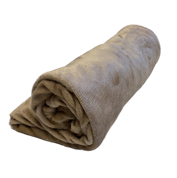 COUVERTURE PLAID POLAIRE 150X200 CM (1) & COUVERTURE PLAID POLAIRE 150X200 CM MARRON