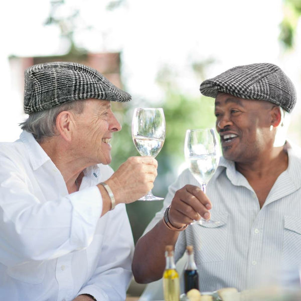 BÉRET CASQUETTE PLATE GRIS (2)