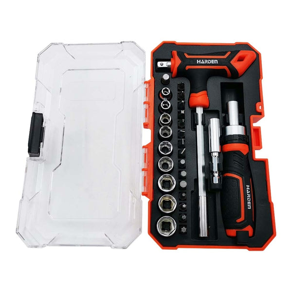 COFFRET TOURNEVIS À CLIQUET ET EMBOUTS (1)