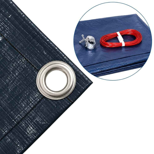 BÂCHE PISCINE RONDE 140 G/M² (2)
