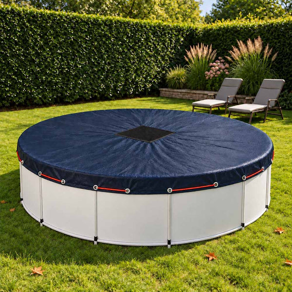 BÂCHE PISCINE RONDE 140 G/M² (6)