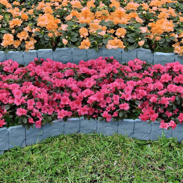 Bordures de jardin imitation pierre , Lot de 80 (6)