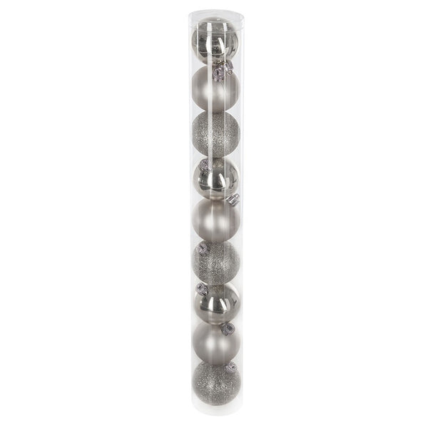 BOULES DE NOËL 60 MM X9 ARGENT