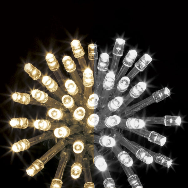 GUIRLANDE LED ANIMÉE 100 LED BLANC CHAUD/BLANC FROID