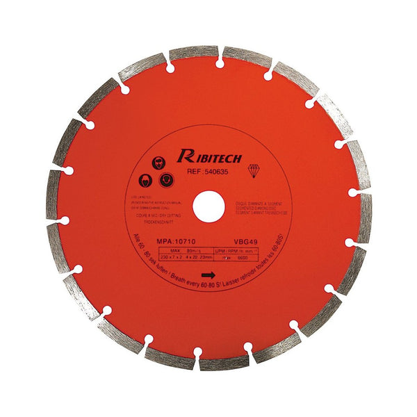 DISQUE DIAMANT SEGMENTÉ Ø 230 MM
