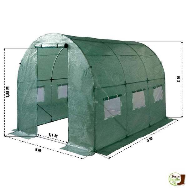SERRE DE JARDIN RENFORCÉE 6M² (1)