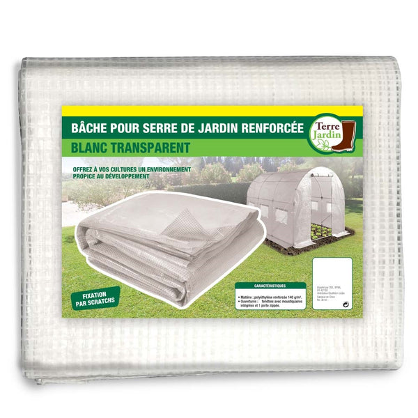 BÂCHE BLANCHE POUR SERRE DE JARDIN (4) & BÂCHE BLANCHE POUR SERRE DE JARDIN 6M² (1)