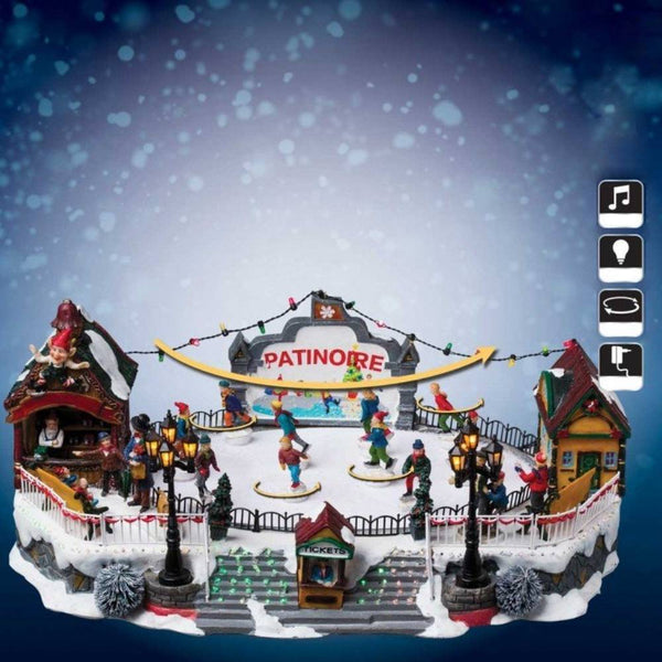 VILLAGE PATINOIRE 10 SANTONS LED (2)