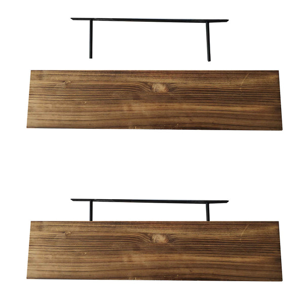 ETAGERE MURALE 60 CM FIXATION INVISIBLE BOIS (1)