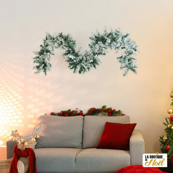 GUIRLANDE SAPIN ENNEIGÉE 160 BRANCHES 180 CM (2)