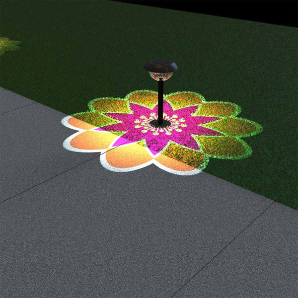 LAMPE SOLAIRE  LED MANDALA (3)