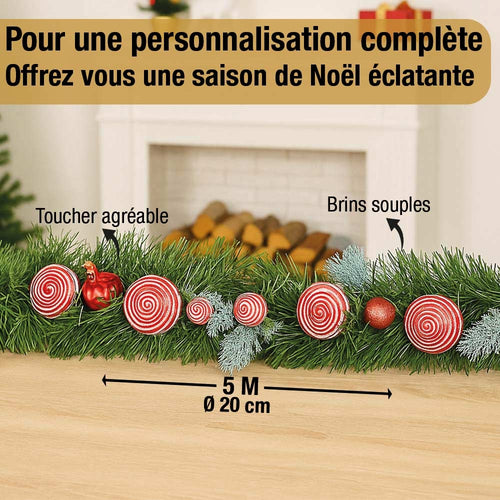 GUIRLANDE VERTE 200X6X5M BOA LONGUE (1)