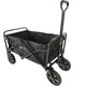 CHARIOT DE TRANSPORT PLIABLE NOIR 80KG 90L 100x50,5x99CM