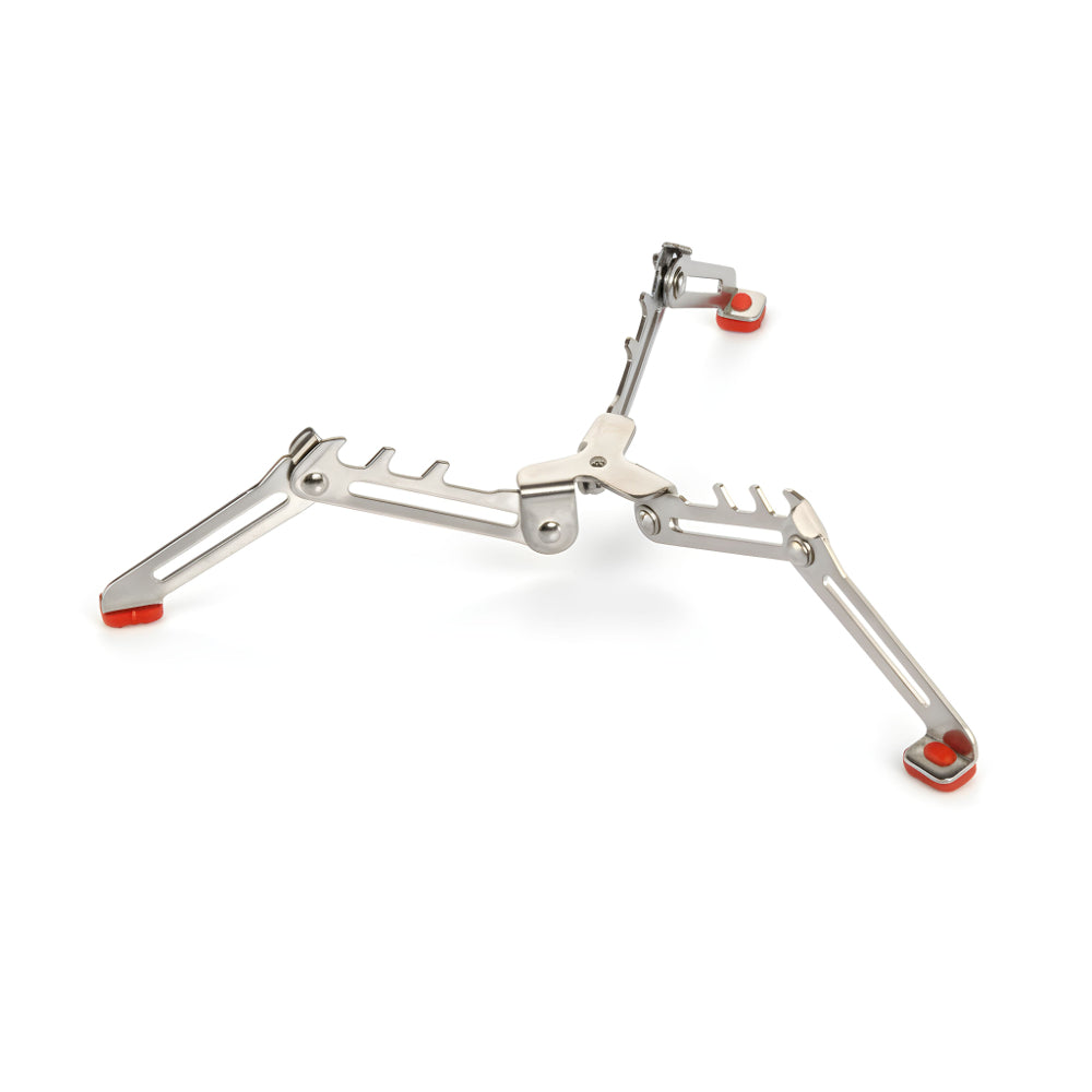 SUPPORT CARTOUCHE DE GAZ PLIABLE INOX TRAILGAZ STAND INOX