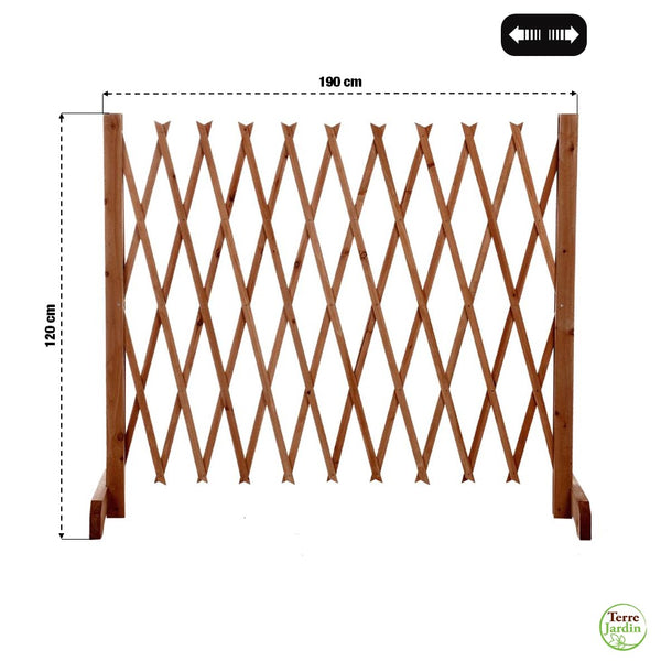 BARRIÈRE EXTENSIBLE BOIS 120 CM (2)