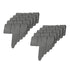 Bordures de jardin imitation pierre , Lot de 80