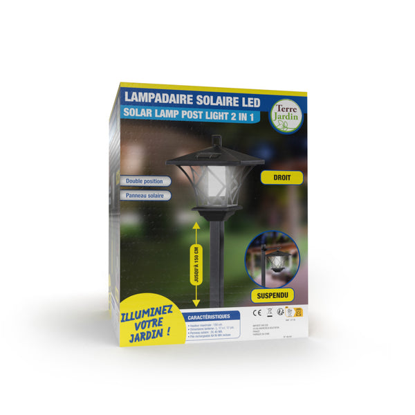 LAMPADAIRE LED SOLAIRE 2 POSITIONS (3)