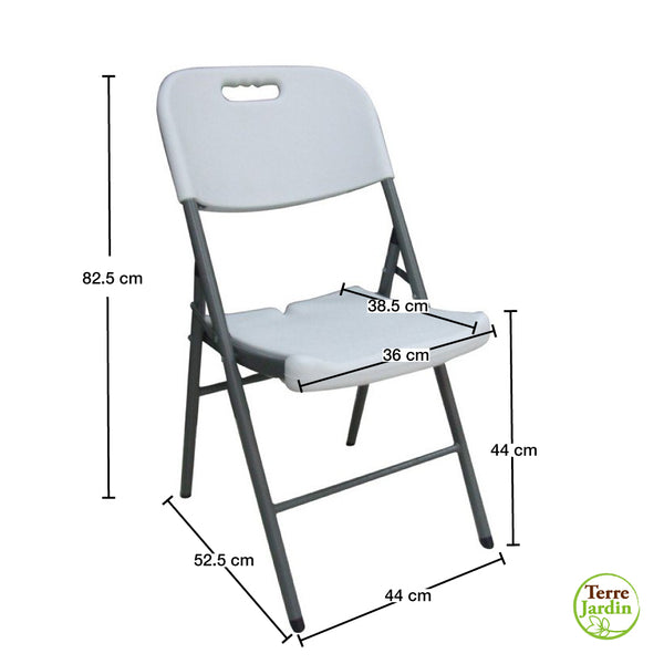 CHAISE DE JARDIN PLIABLE BLANC (1)
