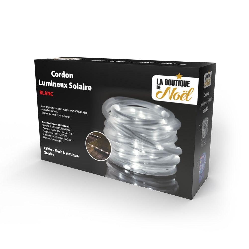 CORDON LUMINEUX SOLAIRE & CORDON LUMINEUX SOLAIRE 18M BLANC & CORDON LUMINEUX SOLAIRE 24M BLANC