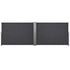 PARAVENT DOUBLE RÉTRACTABLE GRIS 6X1,6 M