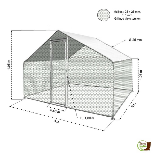 VOLIÈRE D'ÉLEVAGE 6M² (1)