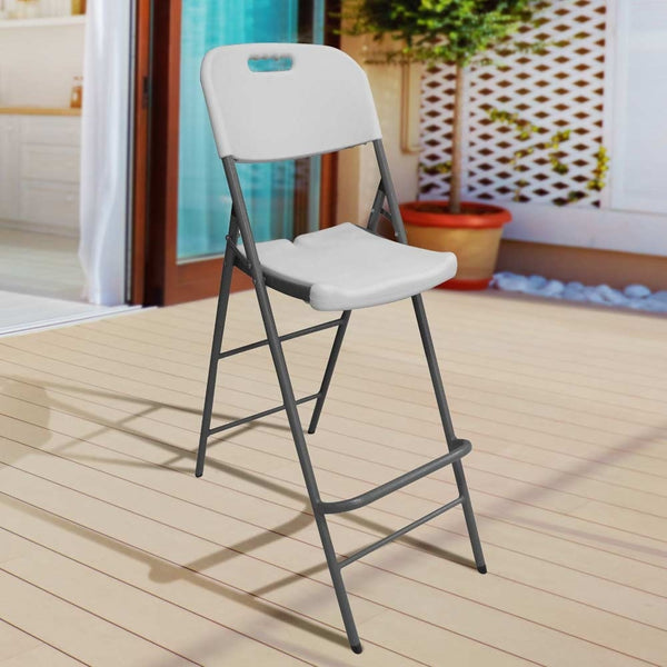 CHAISE HAUTE PLIANTE 45 X 79 X 121 CM BLANCHE (1)