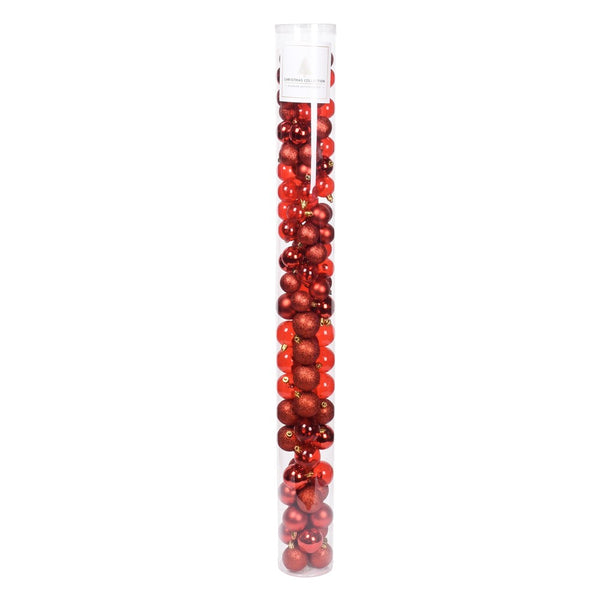 BOULES DE NOËL ASSORTIES X100 (1) & BOULES DE NOËL ASSORTIES X100 ROUGE