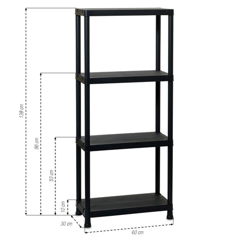 ÉTAGÈRE PLASTIQUE 4 NIVEAUX (1)