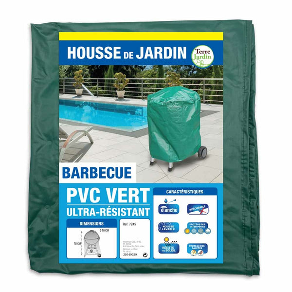 HOUSSE BARBECUE ROND PVC VERT (2)