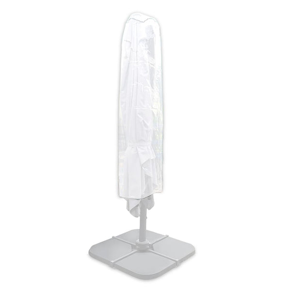 HOUSSE PARASOL DÉPORTÉ PLASTIQUE BLANC