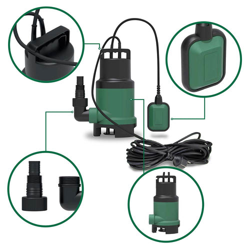 POMPE ÉVACUATION EAUX CHARGÉES 750W (1)